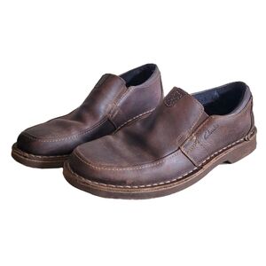Clarks Men's Brown Leather Loafers Slip-On Shoes